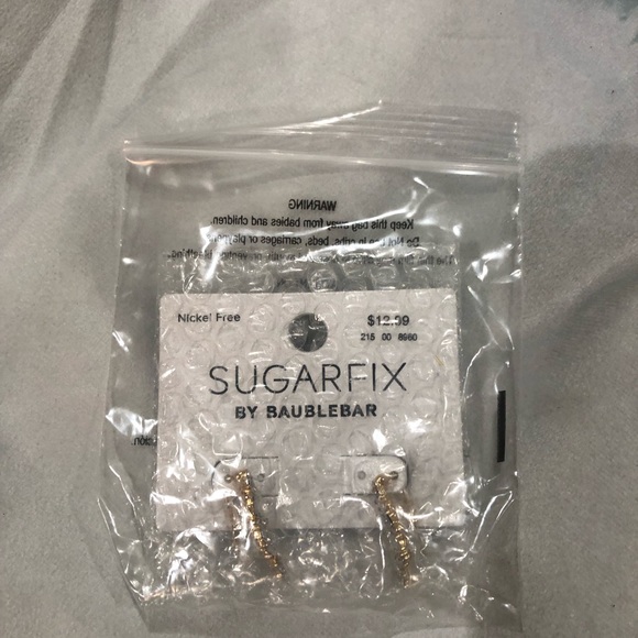 Goldtone pieced earrings by Baublebar. - Picture 2 of 6